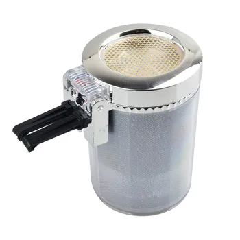 

New Car Travel LED Light Cigarette Cylinder Smokeless Silver Home, Outdoor, Colorful Truck, Ashtray General Auto Ashtray #PY10
