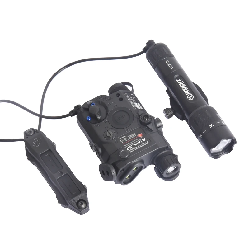 Softair Тактический PEQ-15 ИК лазерный светильник WMX200 светодиодный светильник-вспышка стробоскоп Peq15 краны двойной пульт дистанционного управления подходит для 20 мм рельс - Цвет: Синий