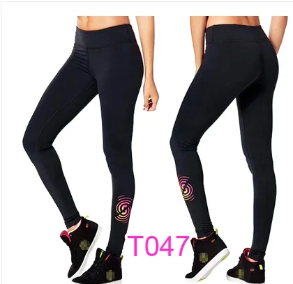 dP047 black ADIBO женские трикотажные полиэфирные брюки zum Фитнес Одежда Брюки карго Леггинсы Капри P047 - Цвет: dP047 black