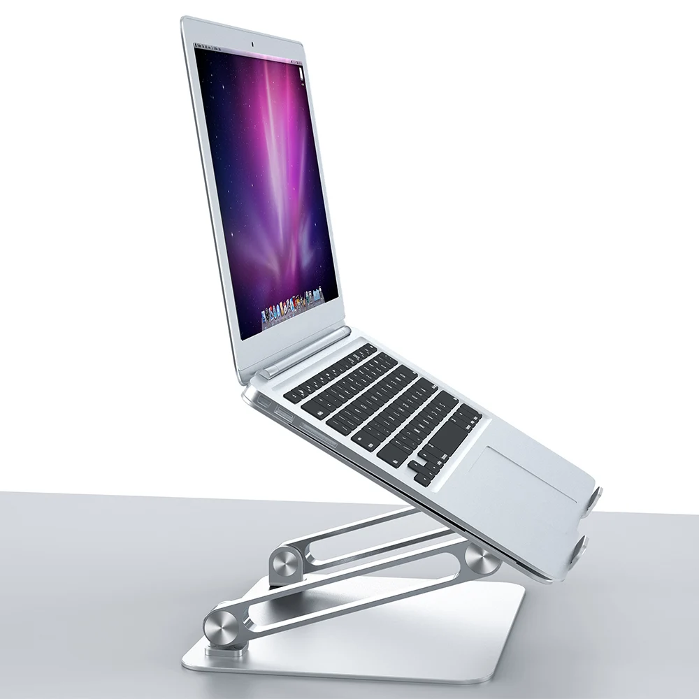 Складная подставка для ноутбука регулируемый по высоте алюминий держатель для ноутбука с функцией охлаждения ноутбука для всех ноутбуков Macbook 11-17 дюймов