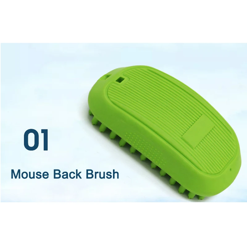 Pet Shampoo Dog Rubber Bath Brush Cat Beauty Brush Massager Cleaning Beauty Tools DC156