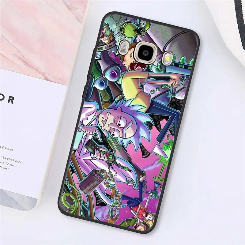Babaite мультфильм комикс мем Рик и Морти черный чехол для телефона чехол для samsung Galaxy J7 J6 J8 J4 J4Plus J7 DUO J7NEO J2 J7 Prime - Цвет: A6