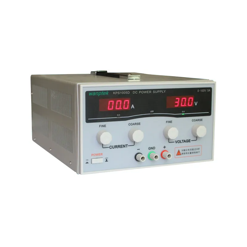 Высокое качество Wanptek KPS1005D Высокая точность регулируемые Дисплей источник питания постоянного тока 100 V/5A высокое Мощность импульсный источник питания светодиодного табло
