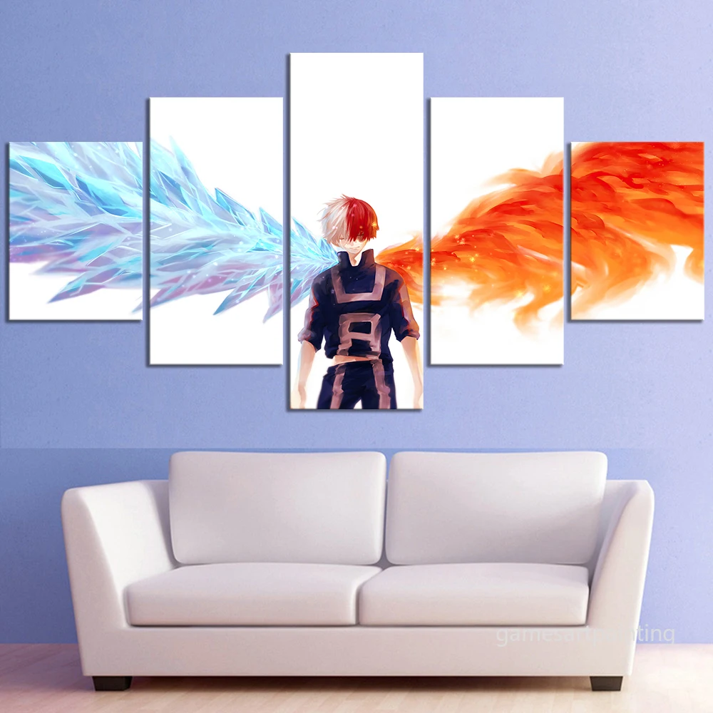 Angel Deku Picture My Hero Academy Anime Poster HD Wall Canvas Painting for Living Room Decor | Дом и сад