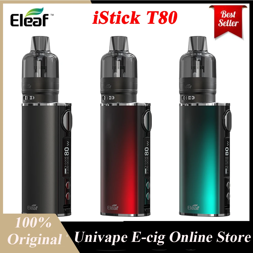 Оригинальный Eleaf iStick T80 комплект с 4 5 мл GTL Pod танк и 80 Вт современный бокс мод 3000