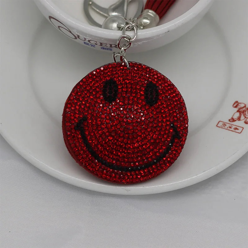 Smile Diamond автомобильный мотоциклетный брелок для Audi A4 B7 B5 A6 C6 Q5 Honda Civic 2006-2011 Fit Accord CRV автомобильные аксессуары - Название цвета: Crimson Diamond