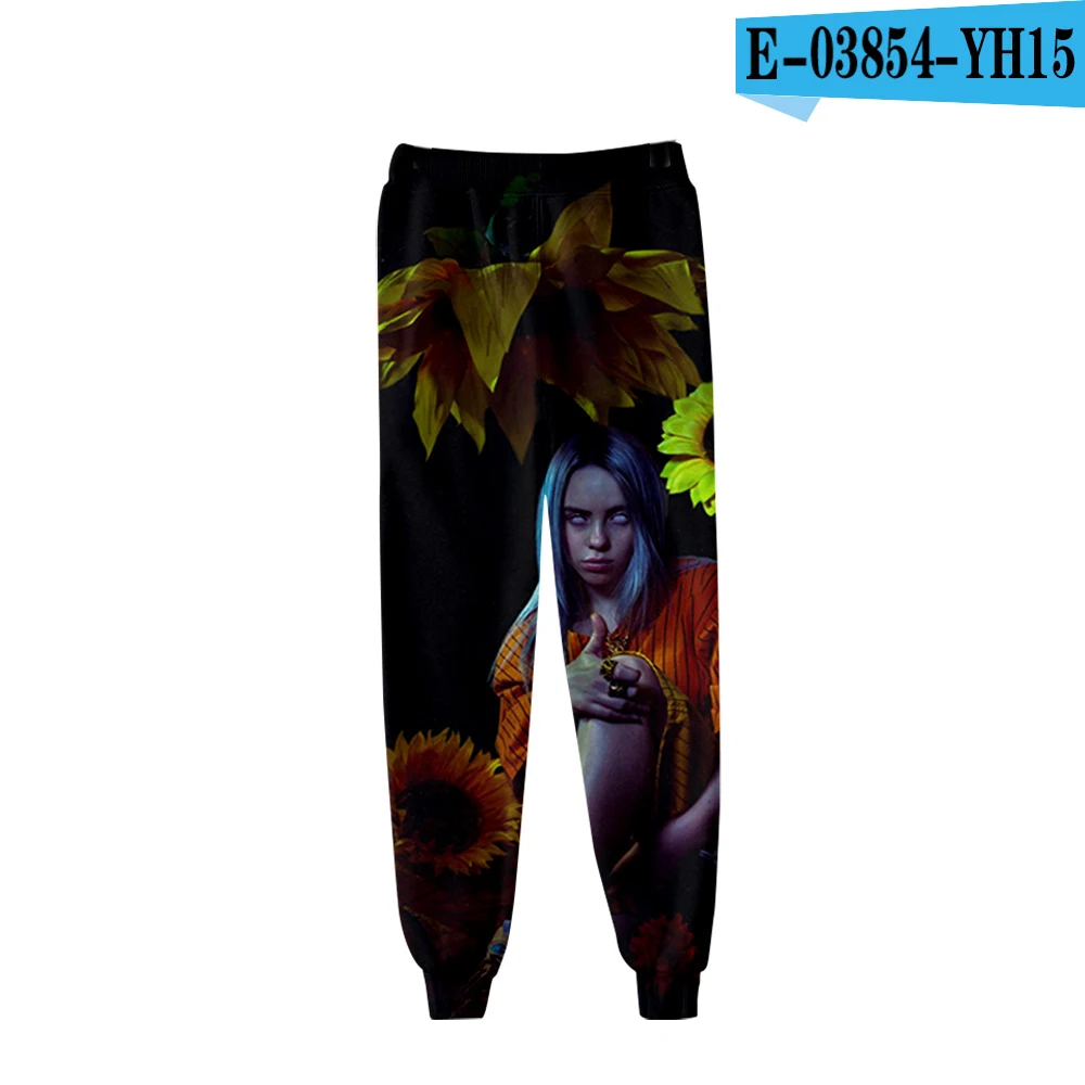 3D pants Популярные повседневные брюки Billie Eilish3D, мужские и женские модные новые осенние и зимние 3D комфортный для мальчиков и девочек белые спортивные штаны - Цвет: 3D pants
