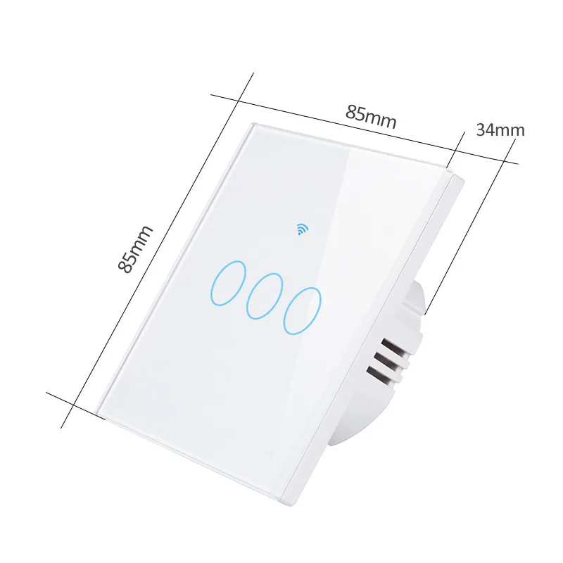 Умный Wifi переключатель приложение удаленный сенсорный контурный переключатель совместимый Alexa/Google Home сенсорный настенный светильник контроллер