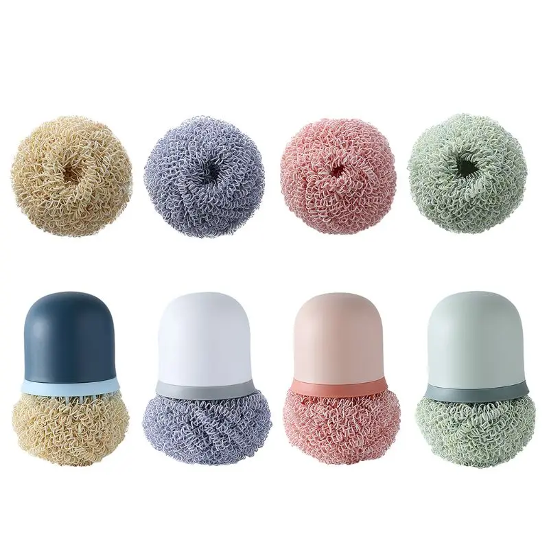 

Kitchen Cleaning Brush Strong Decontamination Wash Pot Bowl Brush Plastic Handle R9JC