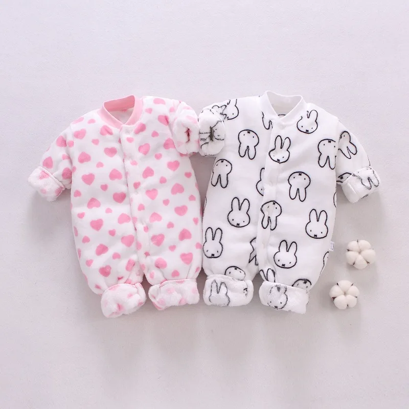 

Baby Onesie Pajamas Spring And Autumn Winter Style Thick Romper 0-1-2-Year-Old Men And Women BABY'S Romper Newborns Clothes
