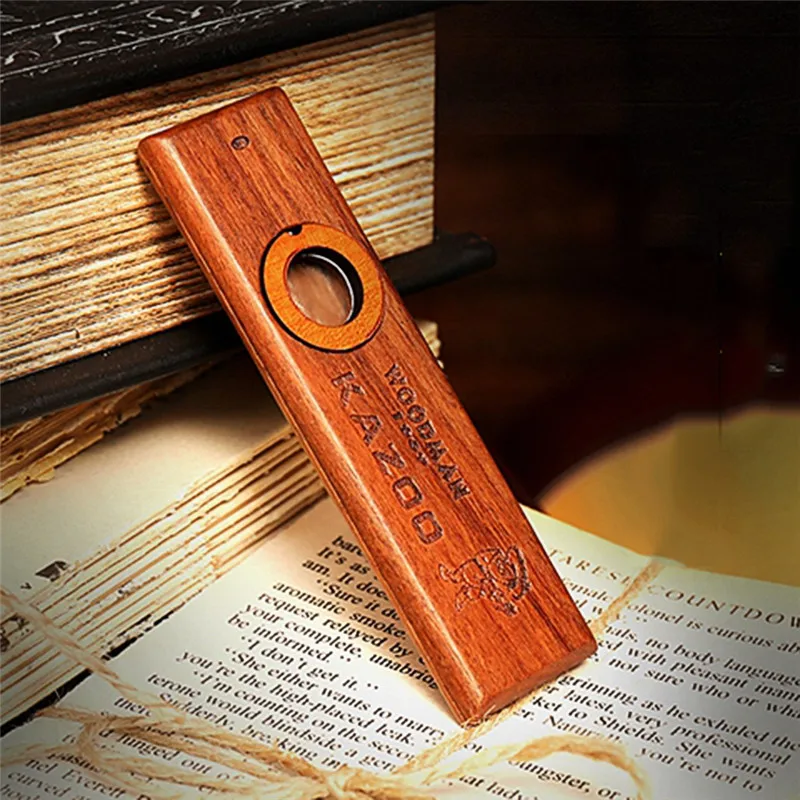 Wood Kazoo Wood Harmonica Wind Instrument Ukulele Guitar Accompaniment Instrument Exquisite Instrument Easy And Have Fun For Kids And People Hum Song