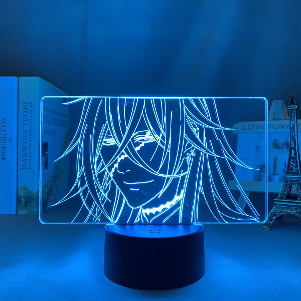 

Led Night Light Anime Black Butler Undertaker for Bedroom Decor Light Battery Powered Birthday Gift Manga 3d Lamp Black Butler