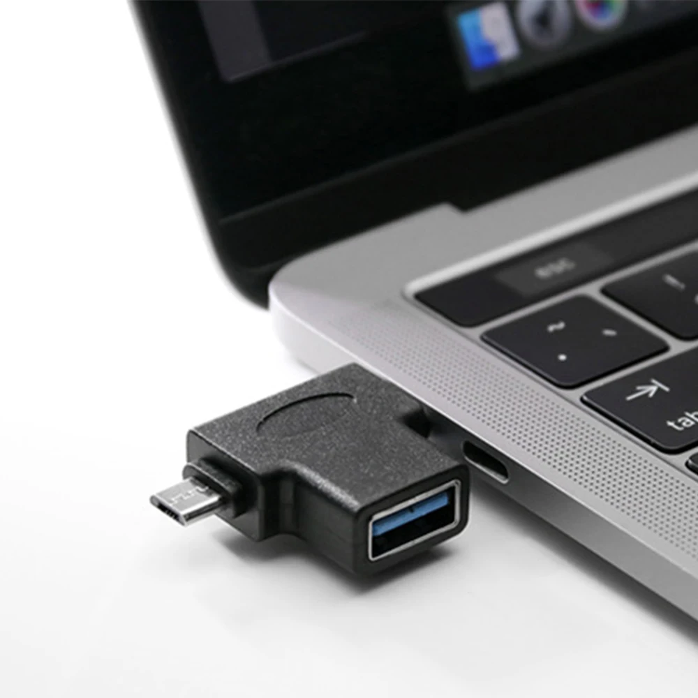 Угловой USB-C OTG адаптер 2-в-1 Micro USB 3,1 type C OTG кабель конвертер адаптер для Android Google Nexus samsung Galaxy