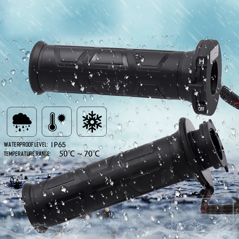 Poignée chauffante universelle pour moto, ensemble de guidon chauffant AliExpress