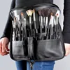 Artist Professional Makeup Brush Waist Bag Large Capacity PU Cosmetic Pack Portable Multi Pockets Bag with Belt Strap 1