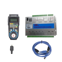 Kit cnc mach3 mach4 controlador xhc MKX V 3 4 6 eixos usb cartão de controle movimento whb04b sem fio mpg pingente volante