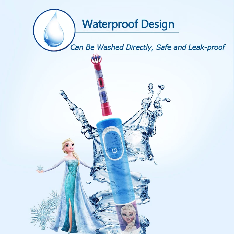 Oral B Children Recharging Electric Toothbrush 2 Modes Waterproof Gum Care Safety Sensitive Teeth Brush Heads for Kids Ages 3+ Oral B Children Recharging Electric Toothbrush 2 Modes Waterproof Gum Care Safety Sensitive Teeth Brush Heads for Kids Ages 3+