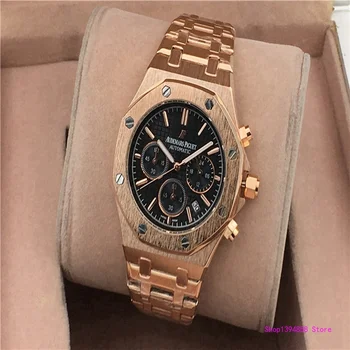 

Audemars- Piguet- new Luxury Brand Wristwatch Mens women Watches Quartz Watch with Stainless Steel Strap relojes 5887