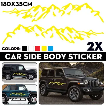 

2x Car Side Body Stickers Decal Mountain Styling DIY Decoration For Truck Camper Van Motorhome Caravan