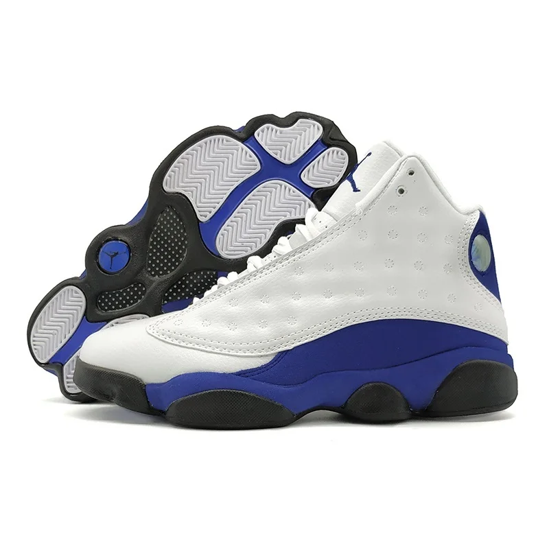 Jordan Ретро 13 Xiii мужские баскетбольные кроссовки Hyper Royal Altitude серые спортивные уличные спортивные кроссовки темно-синие кроссовки скидка распродажа - Цвет: Hyper Royal