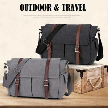 

Canvas Messenger Bags for Men Casual Postman Travel Maleta Crossbody Shoulder Sacoche Homme New Bandolera Hombre Bolsa Masculina