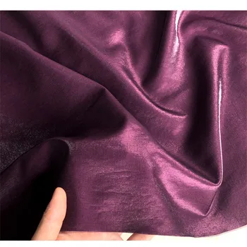 

C1030 High Quality Summer/Autumn Luster Glossy Linen and Shiner Eggplant Coloured Glaze Silk Linen Pajamas Career Dress Fabrics