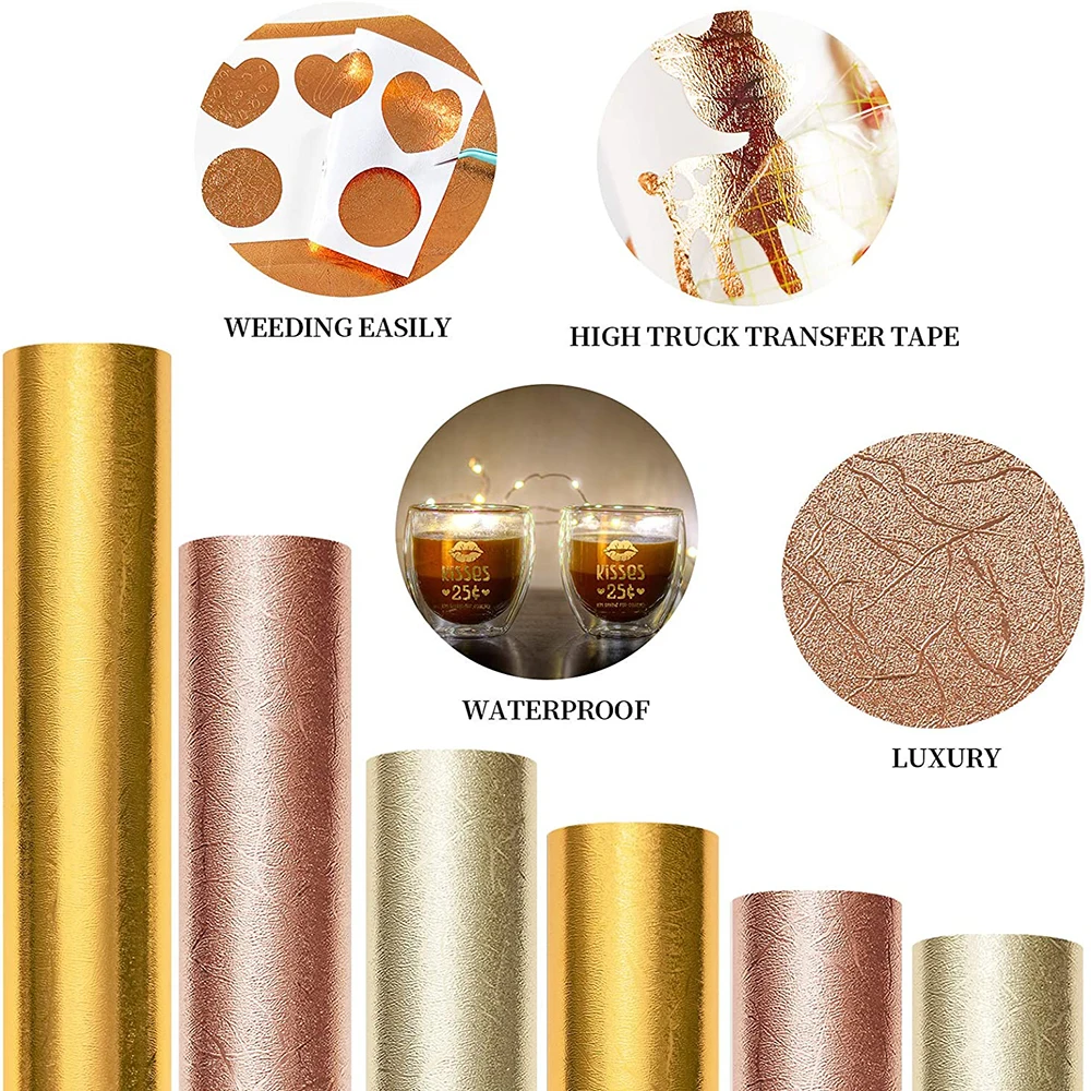 Chrome Tree Texture Adhesive Craft Vinyl for Xmas Home Mugs Decor Wall Decal Sticker Work with All Cutting Machines Cut DIY