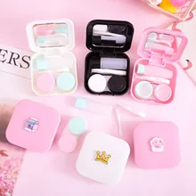 Милый мультфильм девушка сердце контейнер для контактных линз St Tutent мягкие младшие сестры очки коробка красивый футляр для учеников кормящих
