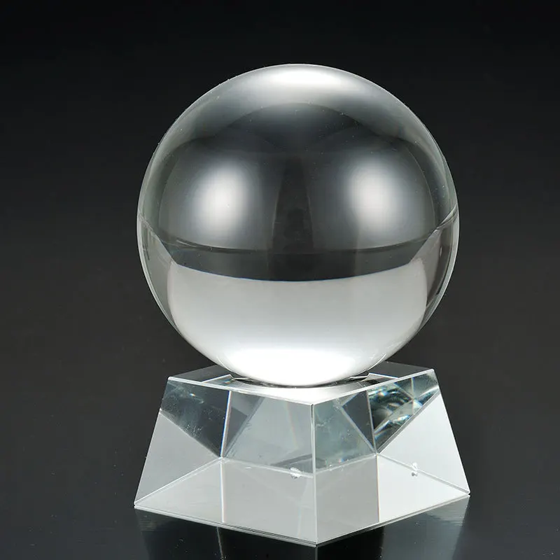 

Clear Glass Crystal Ball Healing Sphere Photography Props K9 Crystal Lensball Decor Props Photo Gift For Outdoor Photography