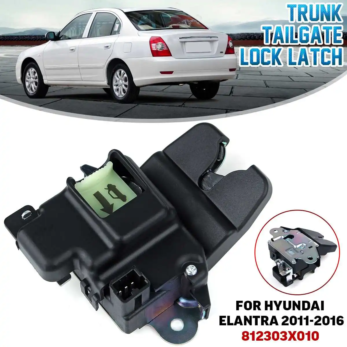 Автомобильный задний багажник для задней двери ворот защелка замка застежка-молния 812303X010 для hyundai Elantra 2011 2012 2013