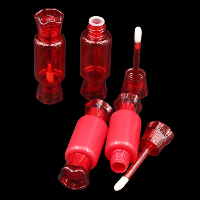 

5Pcs Red Candy Shape Lip Gloss Tubes 9ml Refillable Lipstick Container Bottle