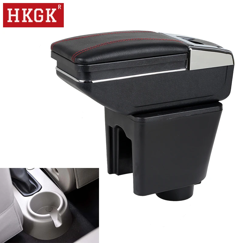 

Armrest For Chevrolet Aveo/Lova T200/T250 2002-2011 Dual Layer Rotatable Large Space Central Store Content box with Cup holder