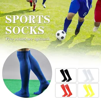 

Economic 5 Color Polyester Soccer Match Athletes Football Socks Long Tube Socks Exercise Soft Sport Socks Deodorization
