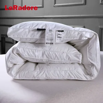 

Custom Hotel Mattress Topper Thick Goose Down Quilted Duvet Hotel for Autumn Winter Queen Twin Full Queen King Blanket Comforter