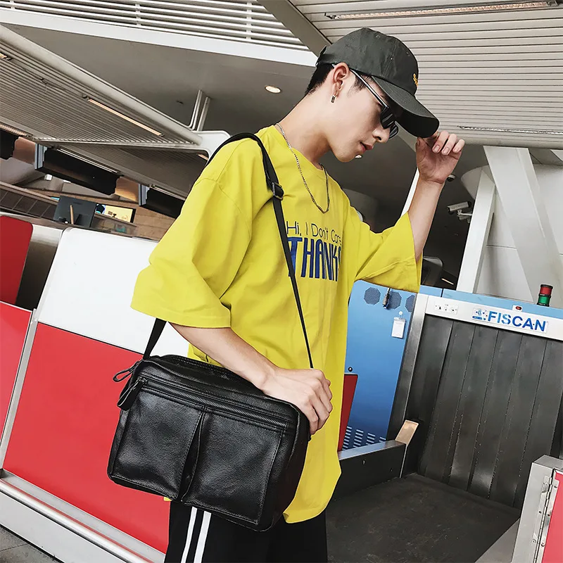 

Korean men's small bag diagonal men's shoulder Messenger bag casual fashion men's IPAD bag tide bag