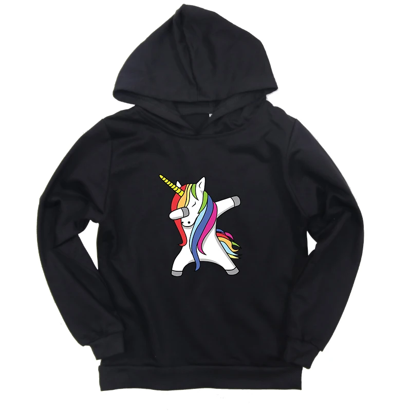 

2019 New Autumn Winter Hoodies Toddler Baby Sweatshirts Kids Unicorn Print Boys Girls Hoodied Children Clothes Moletom Infantil