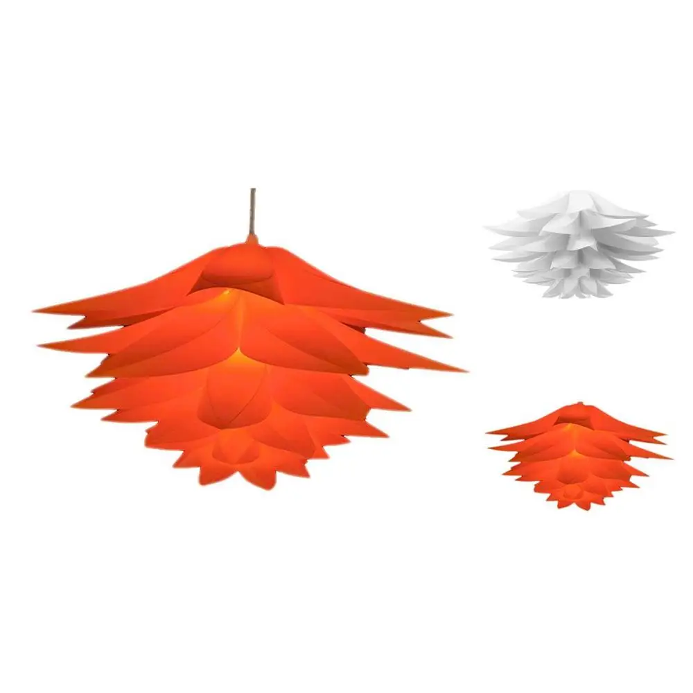 

Six-Layer Lamp Shade Lotus Lampshade Flower Home Decor Living Room Light Shade E27 Lamp Bulb Covers Bedroom Ceiling Lamp Shade