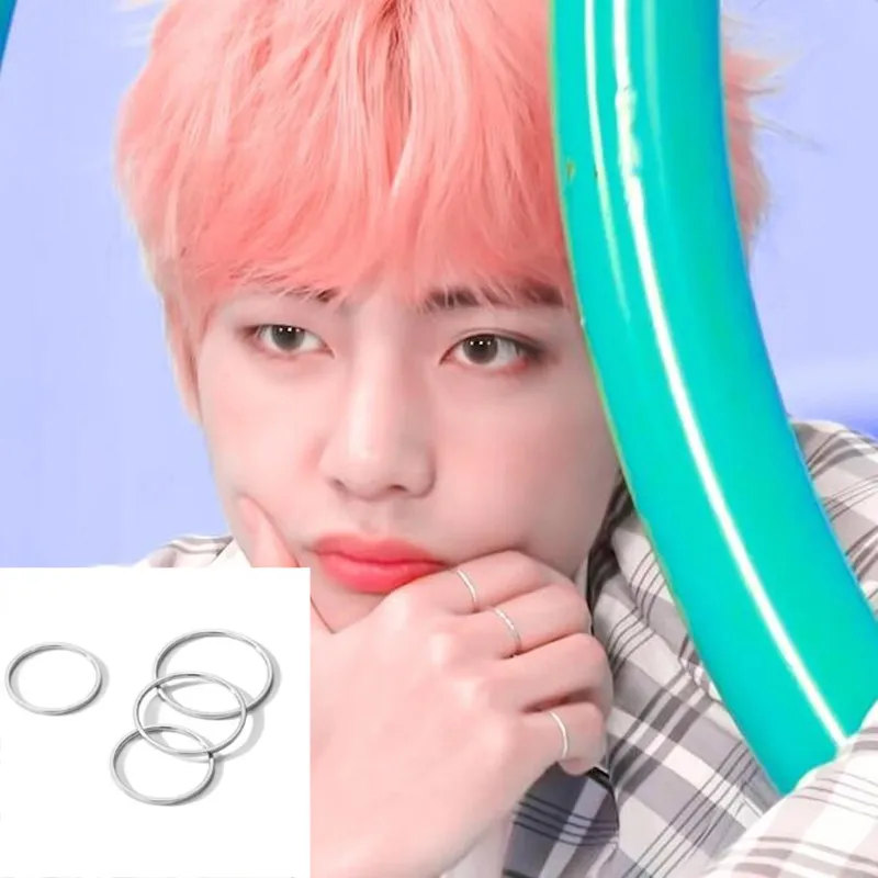 4 5 7 8 9 Size 5pcs Set Kpop Btsarmy Ring Finger Rings Bangtan Boys V Jung Jimin Rm Suga Jewelry Rings Accessories For Men Women Rings Aliexpress