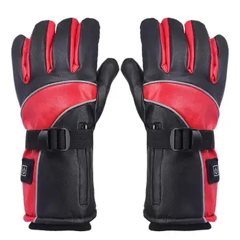 

Reflective Strip Design Heating Gloves Winter Electric Heating Gloves 2A Charging Free Disassembly Battery Gloves Charging Port