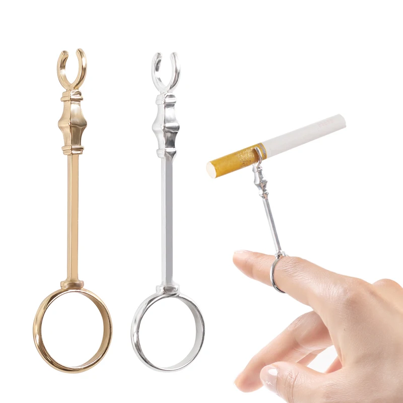 Smoker Cigarette Holder Ring Finger Cigarette Rack Finger Blunt