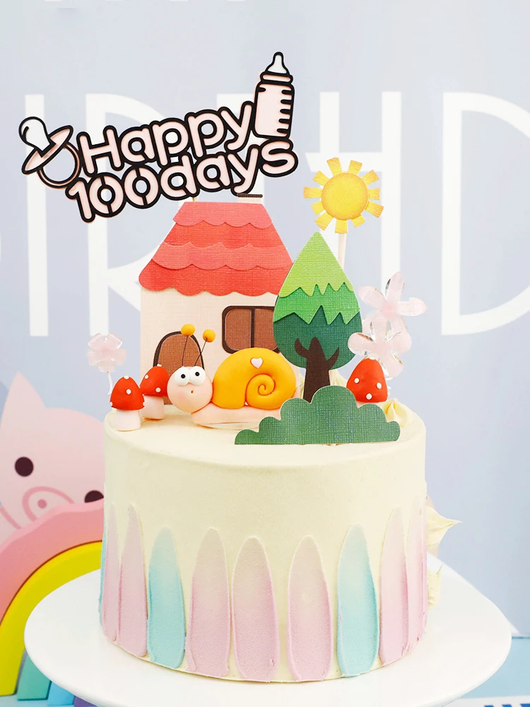 Decorations De Maison En Escargot Arbre Du Soleil Fete D Anniversaire Pour Bebe Fournitures De Patisserie D Anniversaire Cadeaux D Amour Pour Filles Aliexpress