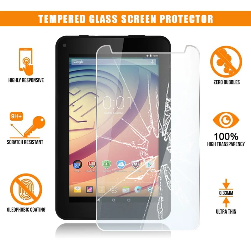 Защита экрана для Prestigio MultiPad Wize 3027 7 дюймов, закаленное стекло для планшета, устойчивое к царапинам, пленка с защитой от отпечатков пальцев