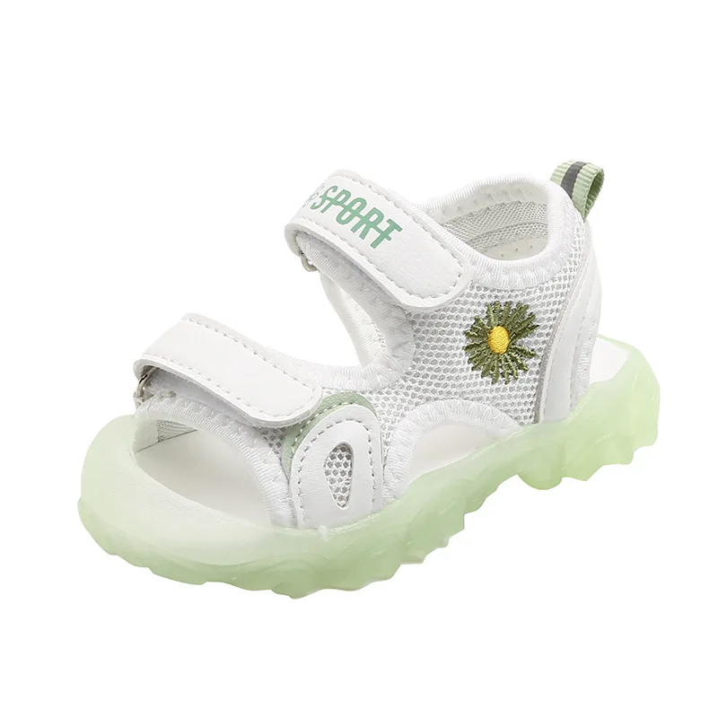 

2020 новые летние цветные модные спортивные сандалии с цветочным принтом для маленьких мальчиков, сандалии для маленьких девочек, пляжная об...