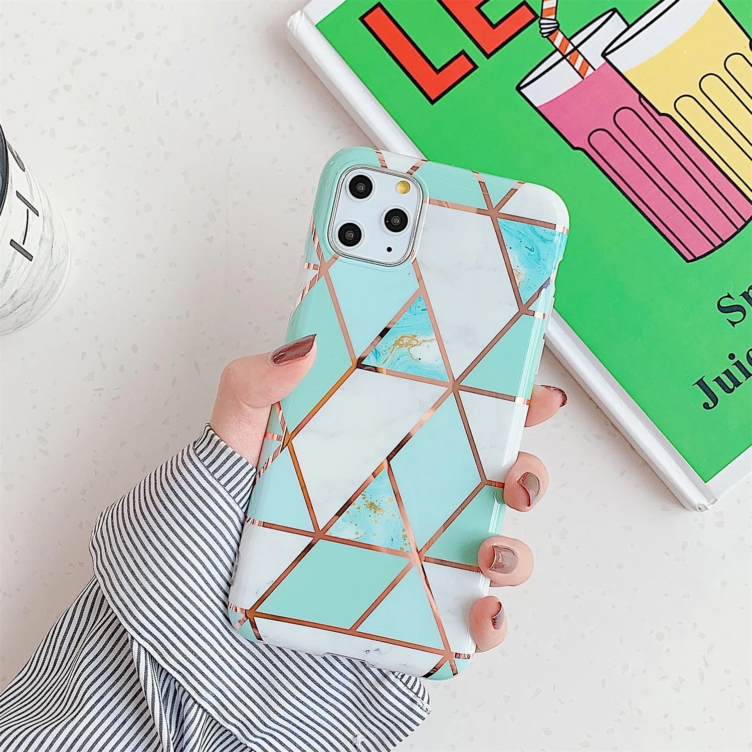 PJ 2 Чехол LISCN с мраморным покрытием для iphone 11 Pro Max 7 XR чехол для iphone X XS Max 8 7 6 6S Plus чехол для телефона силиконовый мягкий чехол - Цвет: PJ 2