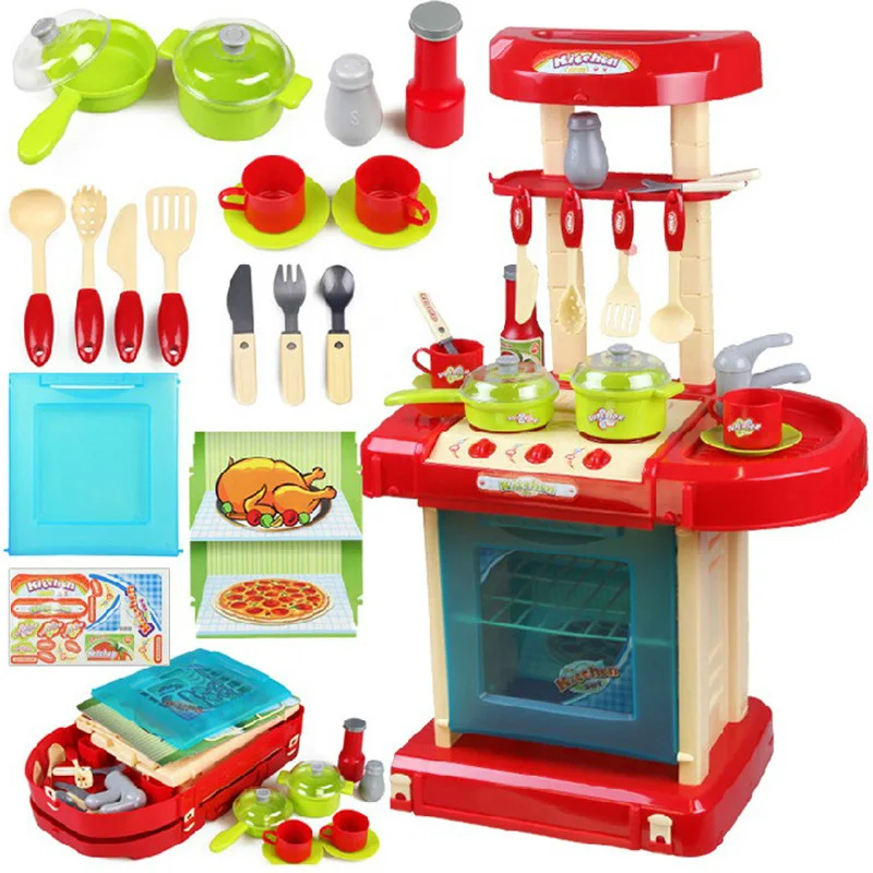 

Xiong cheng 115 GIRL'S Model Kitchen Set Play House Toys Children Electric Educational Multi-functional Kitchen Toy