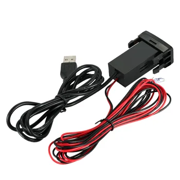 

Hot Car 5V 2.1A USB Interface Socket Charger+USB Audio Input Socket for TOYOTA VIGO Car Entertainment Socket