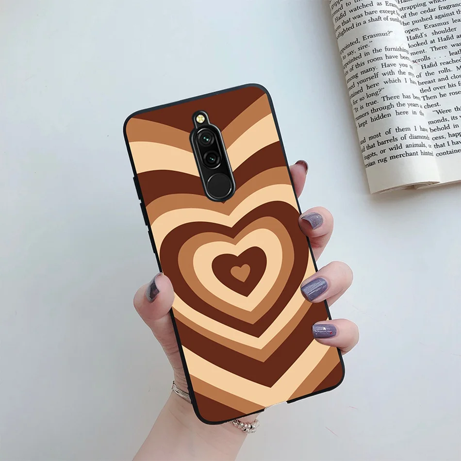 Soft Case For Xiaomi Redmi 8 Case Silicone Fundas Phone Back Cover For Redmi8 Case Sunflower Love Heart Bumper For Xiomi Redmi 8