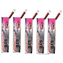2-5 pces gaoneng gnb 3.8v 520mah 80c/160c 1s hv 4.35v lipo bateria com plugue ph2.0 para emax tinyhawk kingkong ldarc tiny7 rc peças