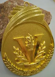 Torche en bronze argenté, médaille de sport à l'école, médaille en Bronze doré et argenté, développement des capacités de Communication et de la confiance en soi 
