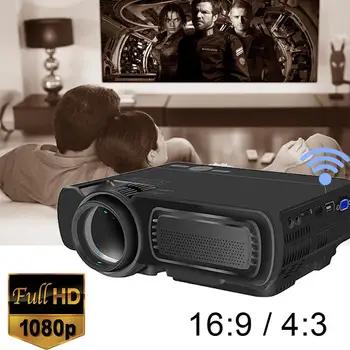 

Smart Projector Portable Multimedia Projector WIFI Android 4.42 AV/VGA/HDMI/USB/TF Video Projector HD Home Cinema